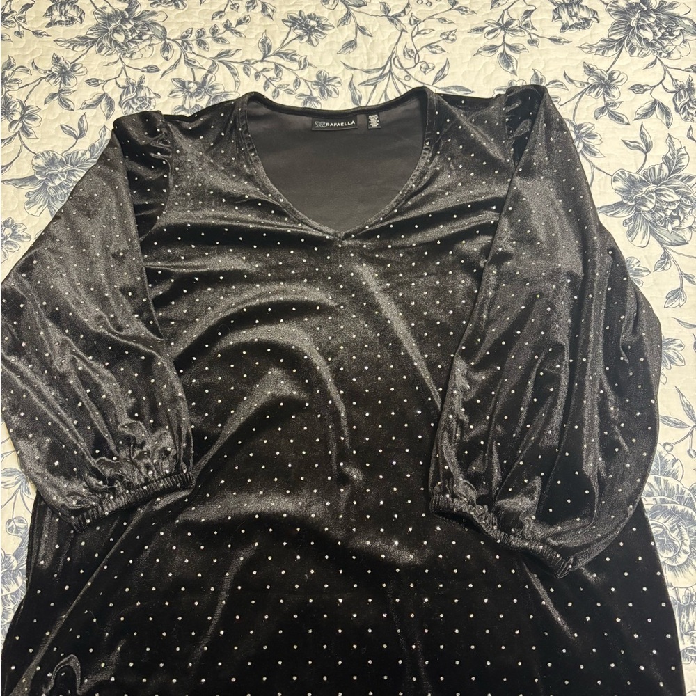 Rafaella Black Sheer Blouse